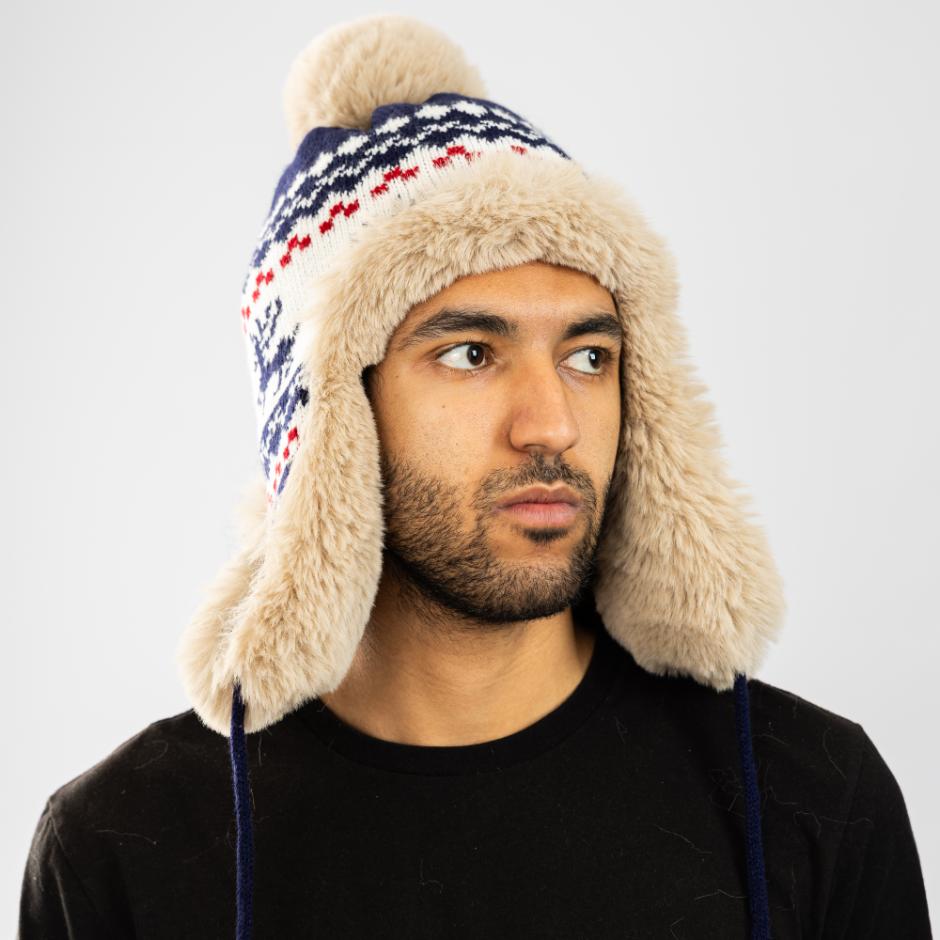 Winter hats with soft faux fur