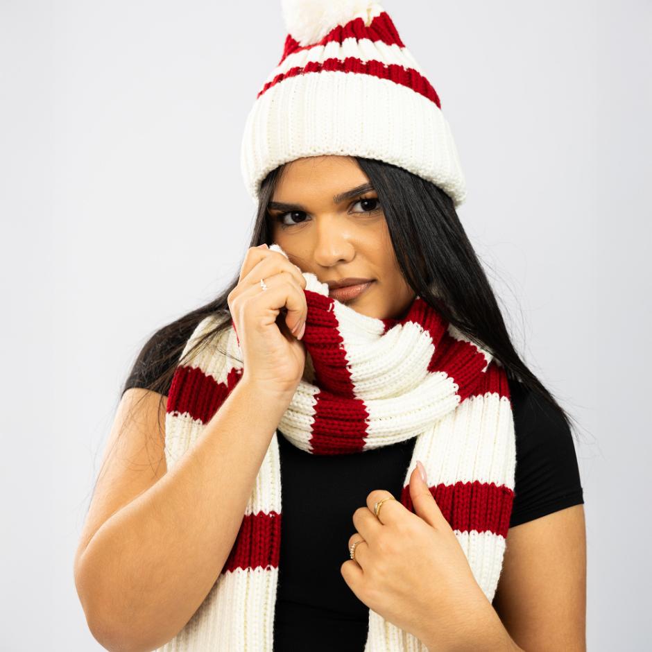 Knitted scarves