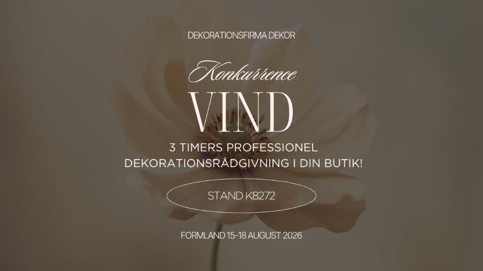 WIN 3 hours of professional decorating consultation for your store!