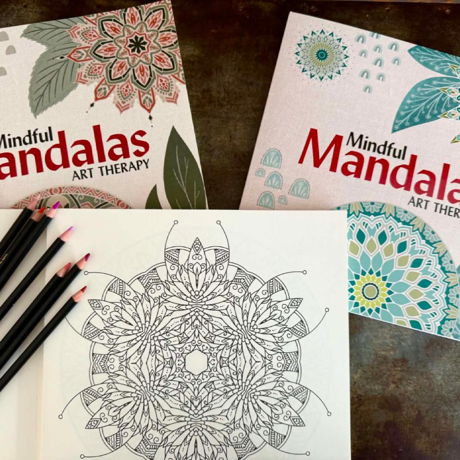 Mindful Mandalas Art Therapy colouring books