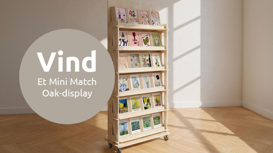 Win a Mini Match Oak-display
