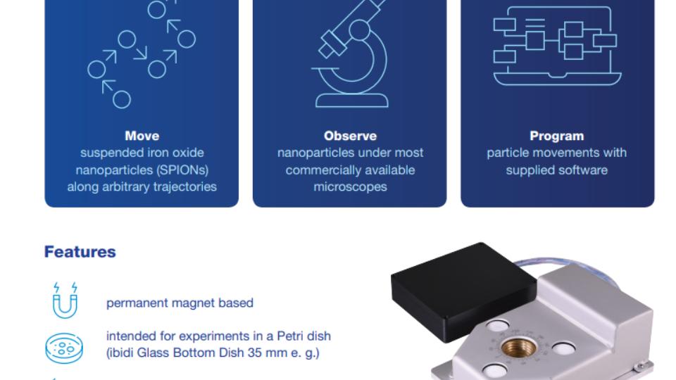 Introducing SEKELS GmbH - MAGµMAN – our new permanent magnetic tool for contactless guiding of magnetic particles