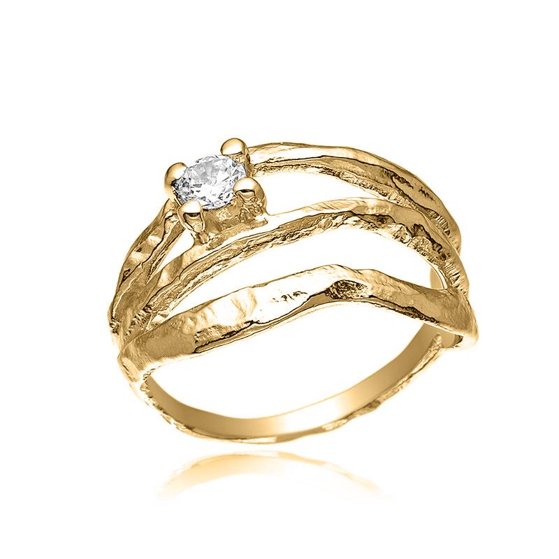 Ring goldplated silver